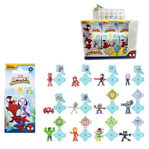 HASBRO MARVEL Spiderman & Amazing Friends cm In Blind Box (cm 7×14) In espo da 12pz 12ass…x12